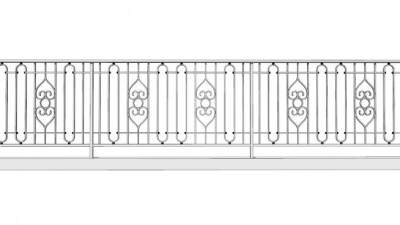 铁艺栏杆柱su模型下载_sketchup草图大师SKP模型