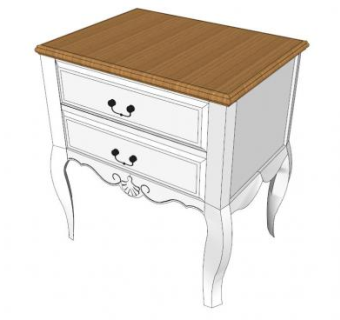 北欧柜子su模型下载_sketchup草图大师SKP模型