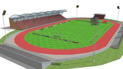 运动场灯su模型下载_sketchup草图大师SKP模型