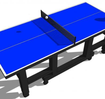 乒乓球球场su模型下载_sketchup草图大师SKP模型