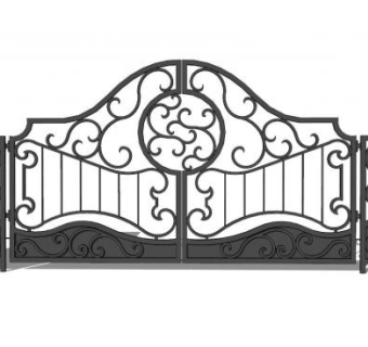 欧式小铁门su模型下载_sketchup草图大师SKP模型