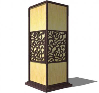 传统中式景观灯su模型下载_sketchup草图大师SKP模型