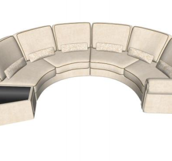 圆角沙发su模型下载_sketchup草图大师SKP模型