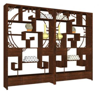 古董展示柜su模型下载_sketchup草图大师SKP模型