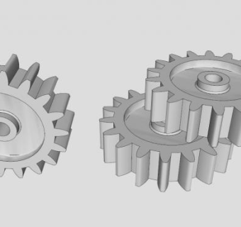 齿轮部件SU模型_su模型下载 草图大师模型_SKP模型