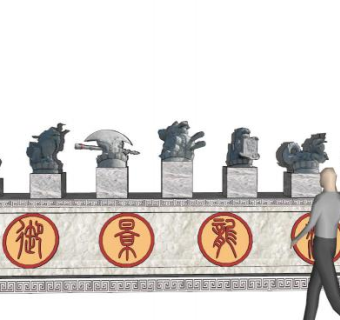 龙生九子su模型下载_sketchup草图大师SKP模型