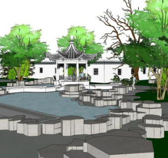 古典建筑su模型下载_sketchup草图大师SKP模型