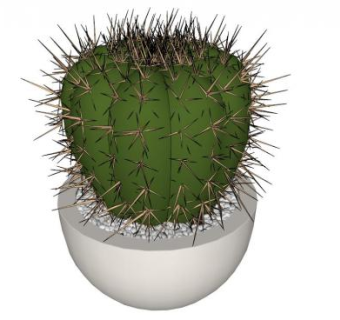 球形植物su模型下载_sketchup草图大师SKP模型