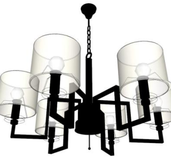 吊顶灯具su模型下载_sketchup草图大师SKP模型