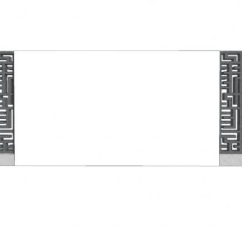 新中式简约景墙SU模型下载_sketchup草图大师SKP模型