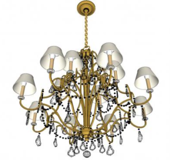 豪华吊灯su模型下载_sketchup草图大师SKP模型