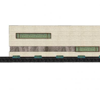 中式景观墙园艺小品SU模型下载_sketchup草图大师SKP模型
