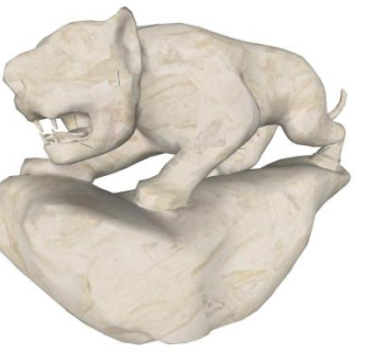 虎雕像su模型下载_sketchup草图大师SKP模型