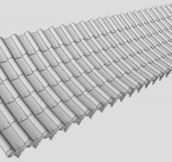 中式瓦片su模型下载_sketchup草图大师SKP模型