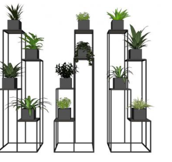 植物架su模型下载_sketchup草图大师SKP模型