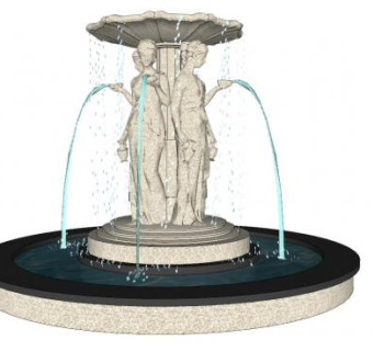 户外景观雕塑su模型下载_sketchup草图大师SKP模型