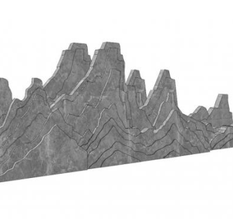 古典假山su模型下载_sketchup草图大师SKP模型