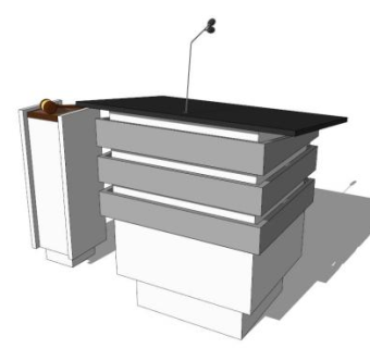 会议室演讲台su模型下载_sketchup草图大师SKP模型