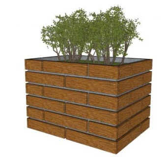 墙篱笆su模型下载_sketchup草图大师SKP模型