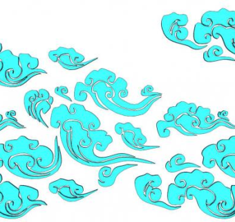 祥云纹su模型下载_sketchup草图大师SKP模型