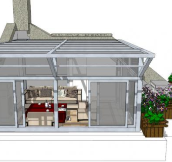 玻璃钢结构su模型下载_sketchup草图大师SKP模型