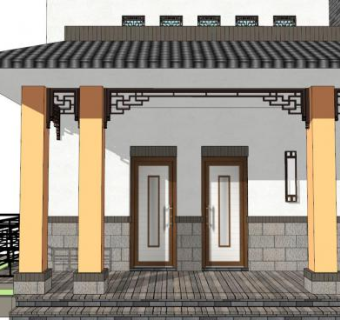 洗手间门su模型下载_sketchup草图大师SKP模型