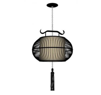 新中式简约吊灯灯具SU模型下载_sketchup草图大师SKP模型