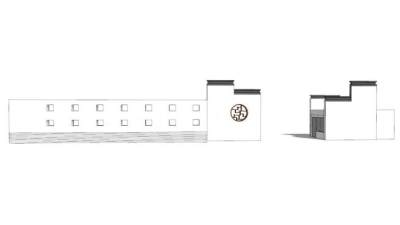 新中式简洁景观墙SU模型下载_sketchup草图大师SKP模型