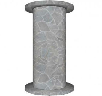 石柱子su模型下载_sketchup草图大师SKP模型