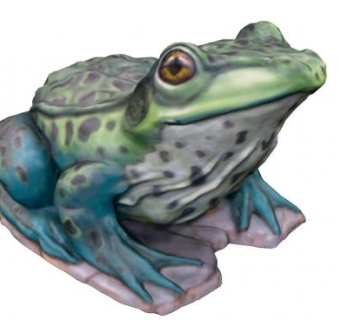 青蛙雕塑su模型下载_sketchup草图大师SKP模型
