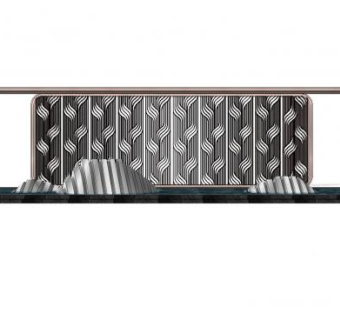 现代新中式景墙小品SU模型下载_sketchup草图大师SKP模型