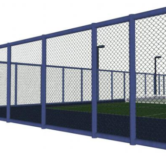 球场护栏su模型下载_sketchup草图大师SKP模型