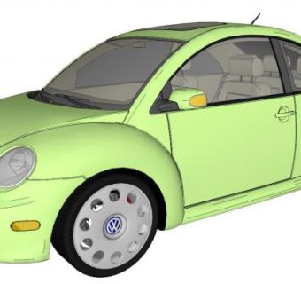 甲壳虫汽车su模型下载_sketchup草图大师SKP模型