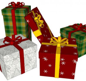 礼品包装盒设计su模型下载_sketchup草图大师SKP模型