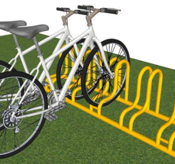 某现代自行车车架组合su模型下载_sketchup草图大师SKP模型