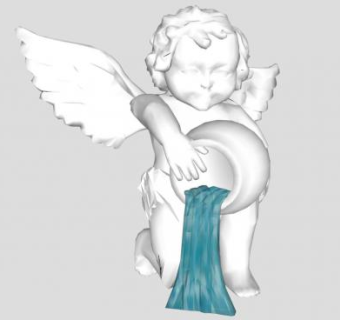 水景雕塑su模型下载_sketchup草图大师SKP模型