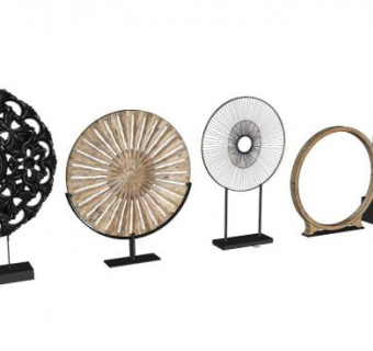 木艺术品su模型下载_sketchup草图大师SKP模型