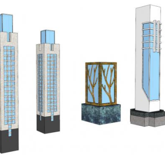 景区灯具su模型下载_sketchup草图大师SKP模型