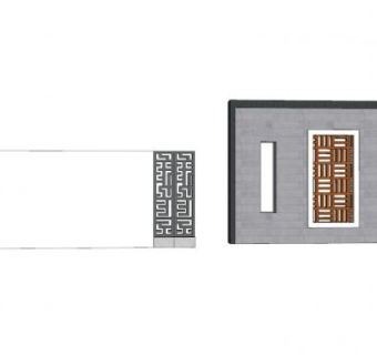 新中式景观墙设计sketchup模型下载_sketchup草图大师SKP模型