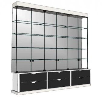 商场展柜su模型下载_sketchup草图大师SKP模型