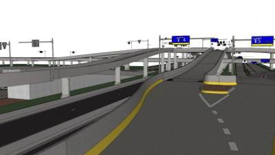 高速公路栏杆su模型下载_sketchup草图大师SKP模型