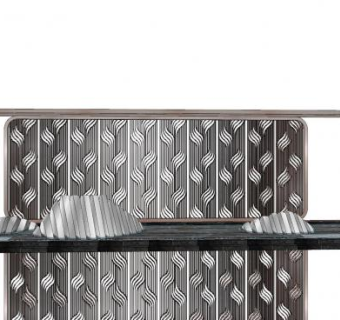 现代新中式景墙设计SU模型下载_sketchup草图大师SKP模型