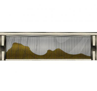 现代新中式山景景观SU模型下载_sketchup草图大师SKP模型