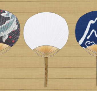 日式团扇扇子su模型下载_sketchup草图大师SKP模型