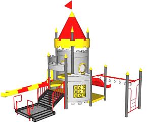 儿童城堡su模型下载_sketchup草图大师SKP模型