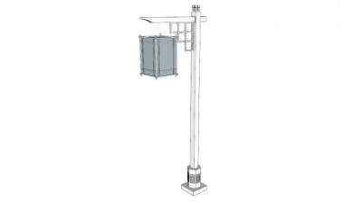 现代中式路灯su模型下载_sketchup草图大师SKP模型