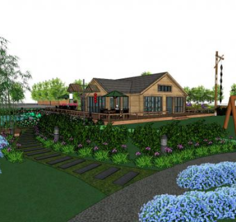 生态农业园su模型下载_sketchup草图大师SKP模型