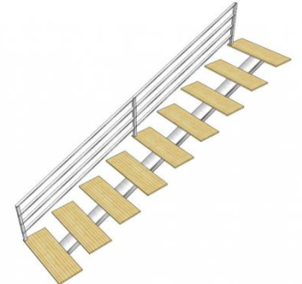 台阶护栏su模型下载_sketchup草图大师SKP模型