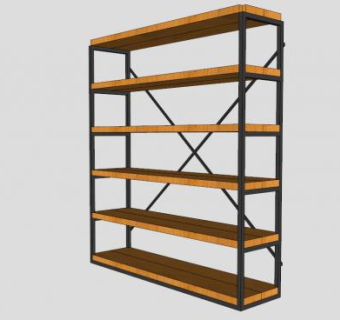 货架su模型下载_sketchup草图大师SKP模型