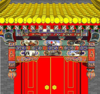 莲花柱头su模型下载_sketchup草图大师SKP模型